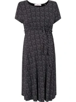 Umstandskleid In Schwarz/ Weiß