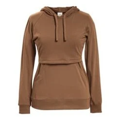 Boob Umstands- Und Still-Pullover Hoodie B-Warmer In Braun