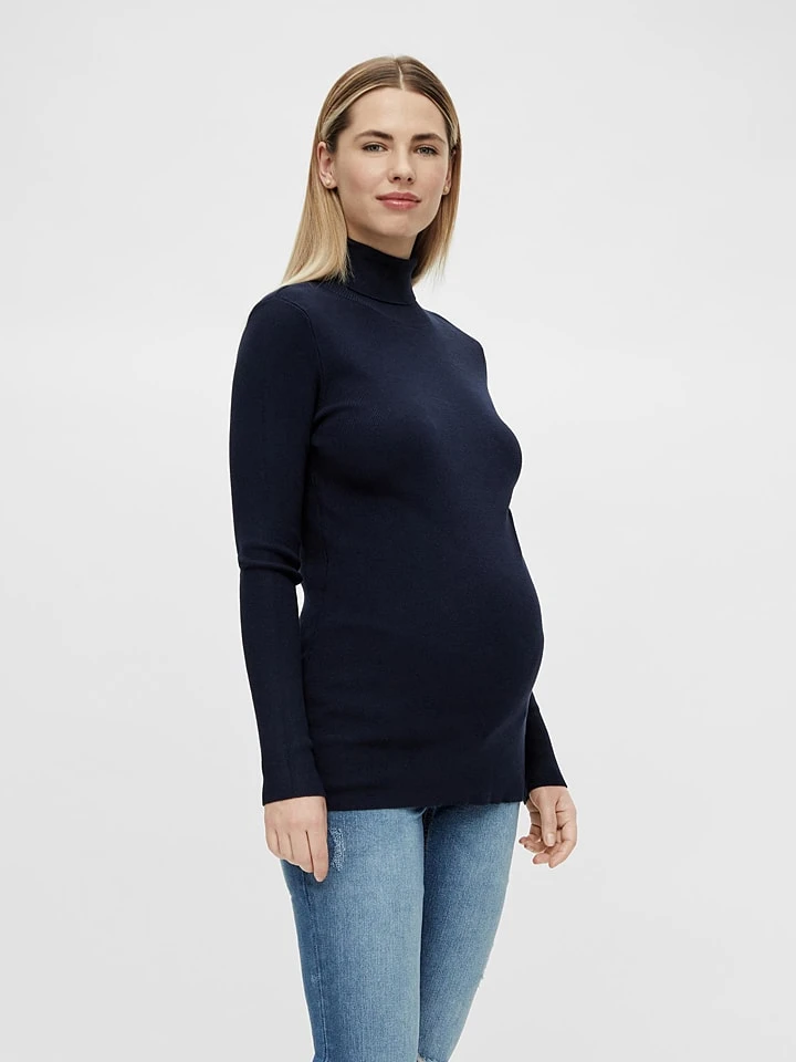 Umstandspullover "Jacina" In Dunkelblau – Bild 2
