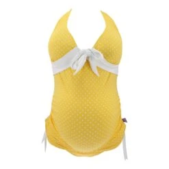 Tankini "Annie" In Gelb-weiß Gepunktet