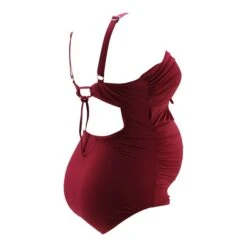 Umstandsbadeanzug "CAMERONA" In Sangriarot