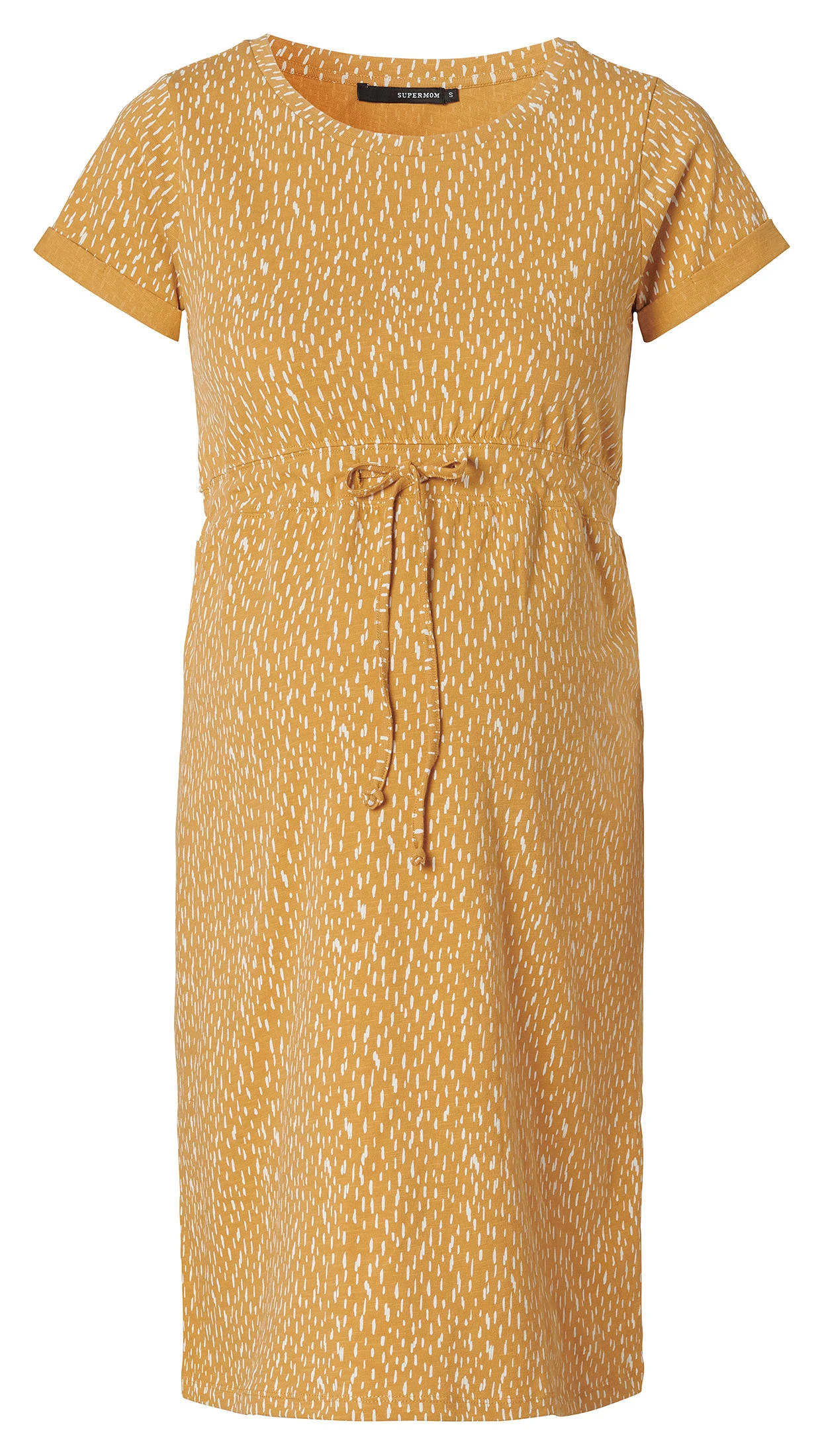 SUPERMOM Kleid Pebbles Yellow In Tinsel